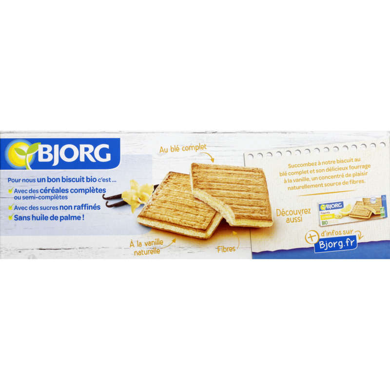 Bjorg Fourrés vanille bio 225g