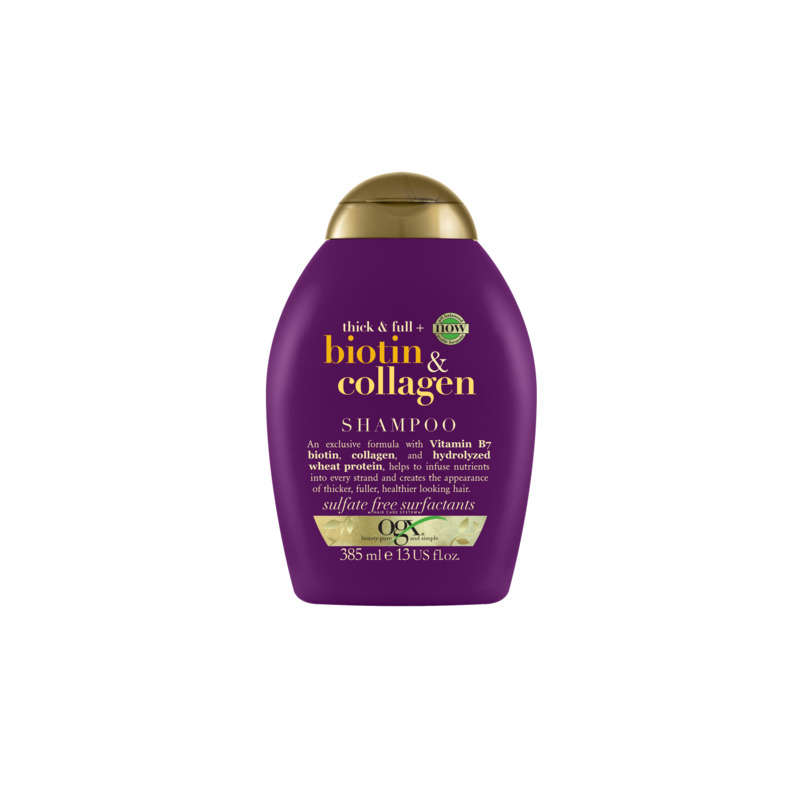 OGX Shampooing Épaisseur & Volume, Biotine & Collagène 385ml