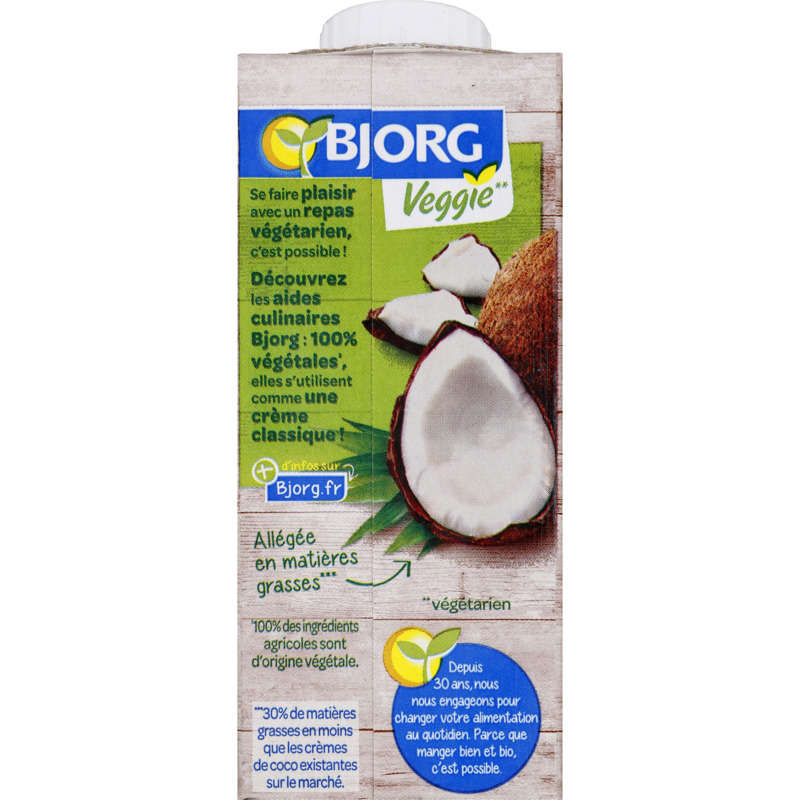 Bjorg Crème de coco légère bio 200ml