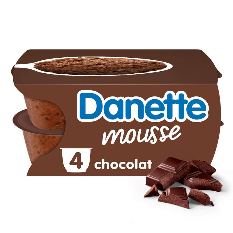 Danette Mousse Au Chocolat 4x60g