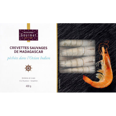 Monoprix Gourmet Crevettes sauvages de Madagascar 400g