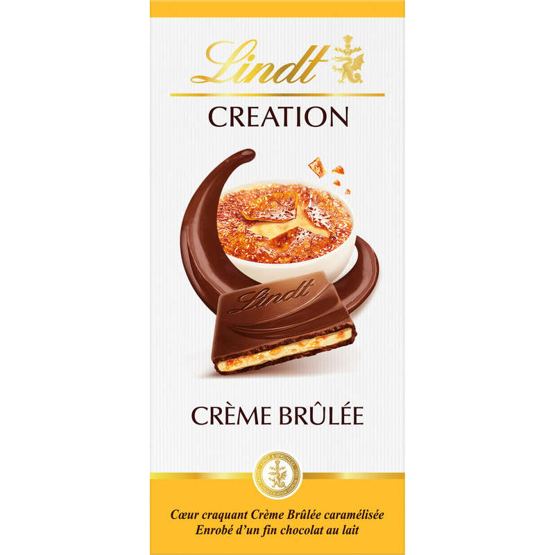 Lindt Tablette Chocolat Lait Crème Brulée 150g