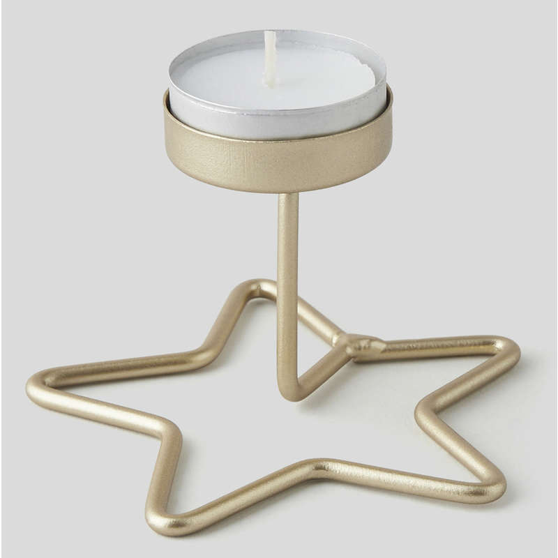 Monoprix Bougeoir métal doré renne