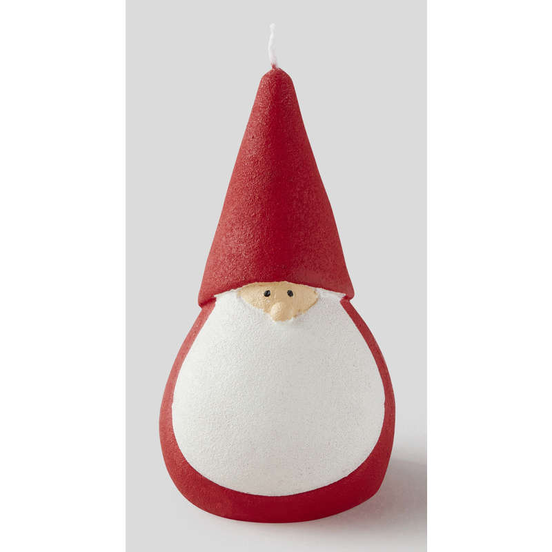 Bougie père Noœl avec barbe