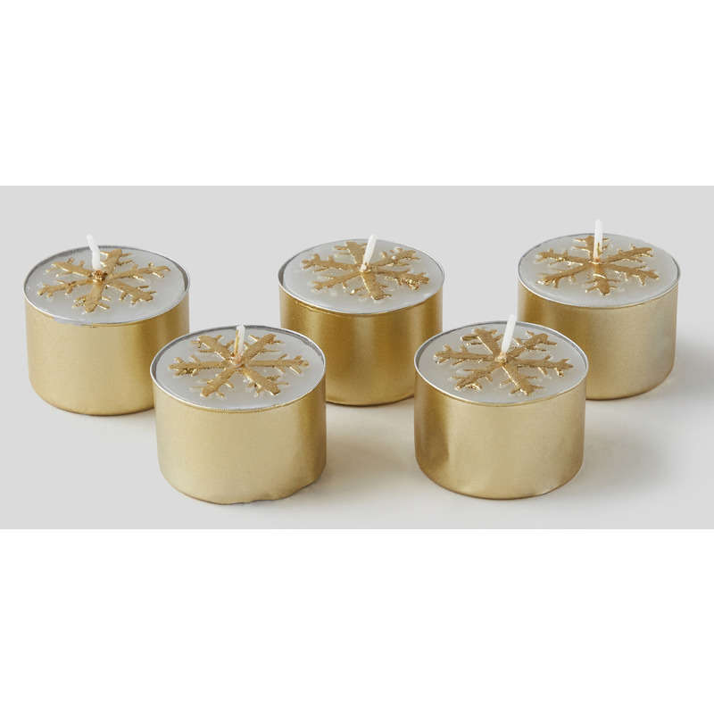 5 bougies chauffe plat flocon