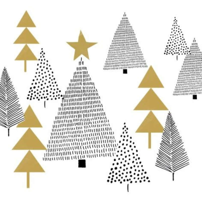 Serviettes Multi-sapin N00 25x25 x20