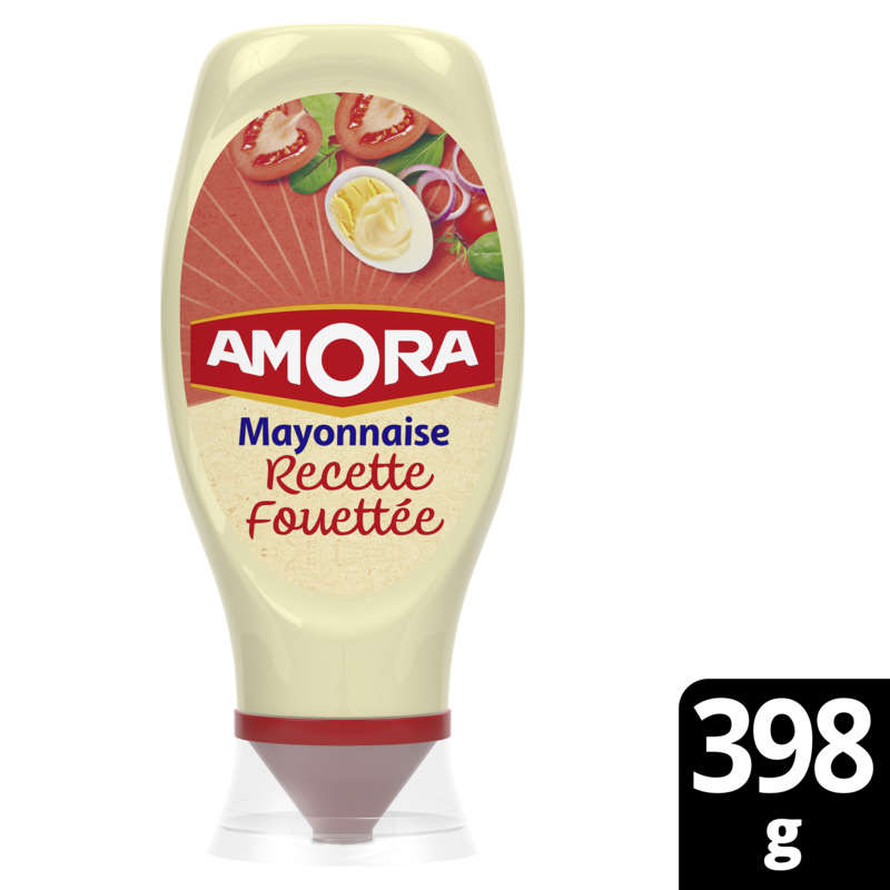 Amora Mayonnaise Fine Recette Fouettée Aux Blancs D’Œufs 398g