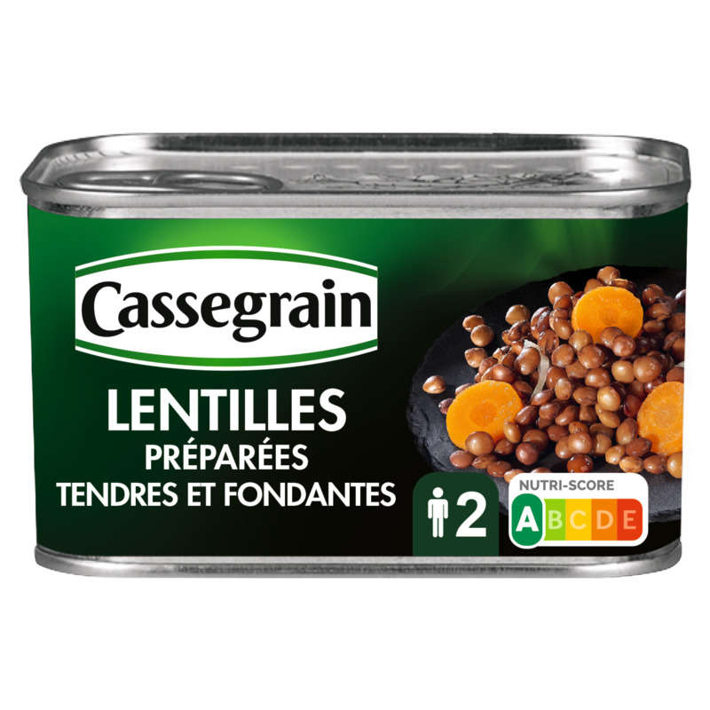 Cassegrain Lentilles Préparées Sélection Tendres Et Fondantes 265g