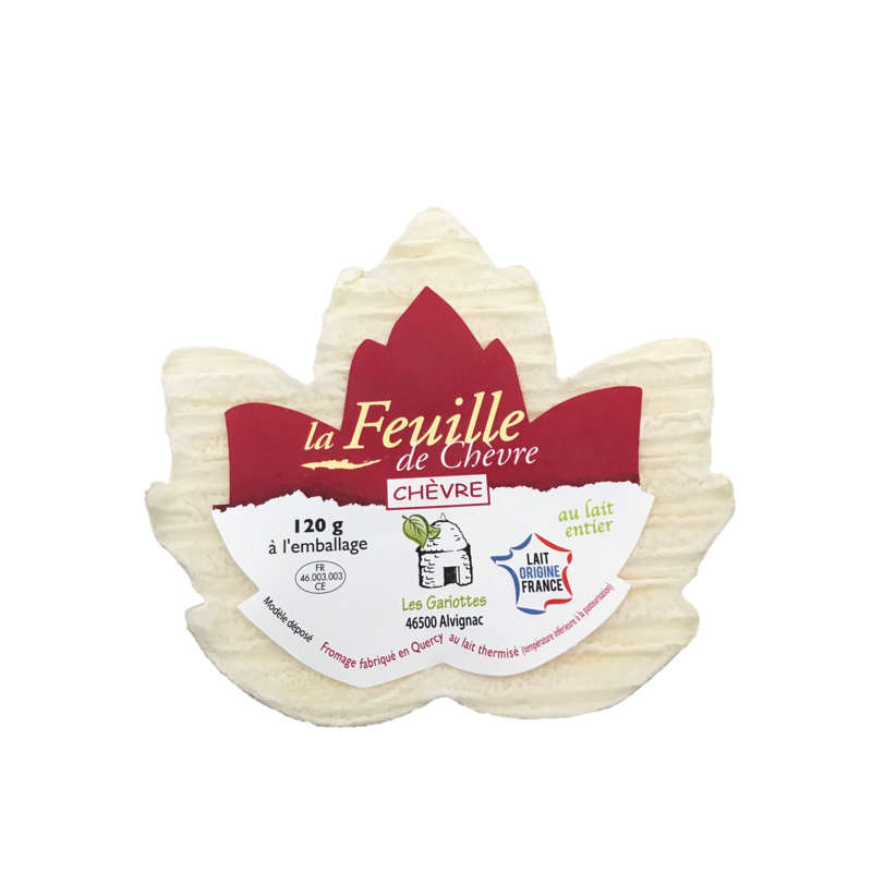 Les Fermiers du Rocamadour Feuille de chèvre X5 120g