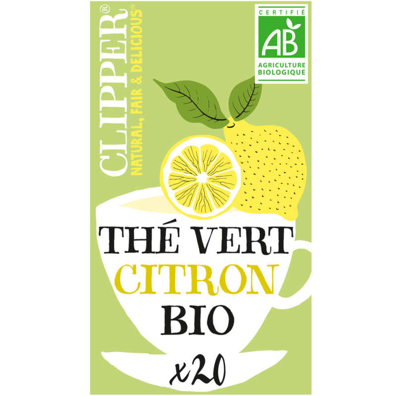 Clipper Fabulous Thé vert citron, bio 35g