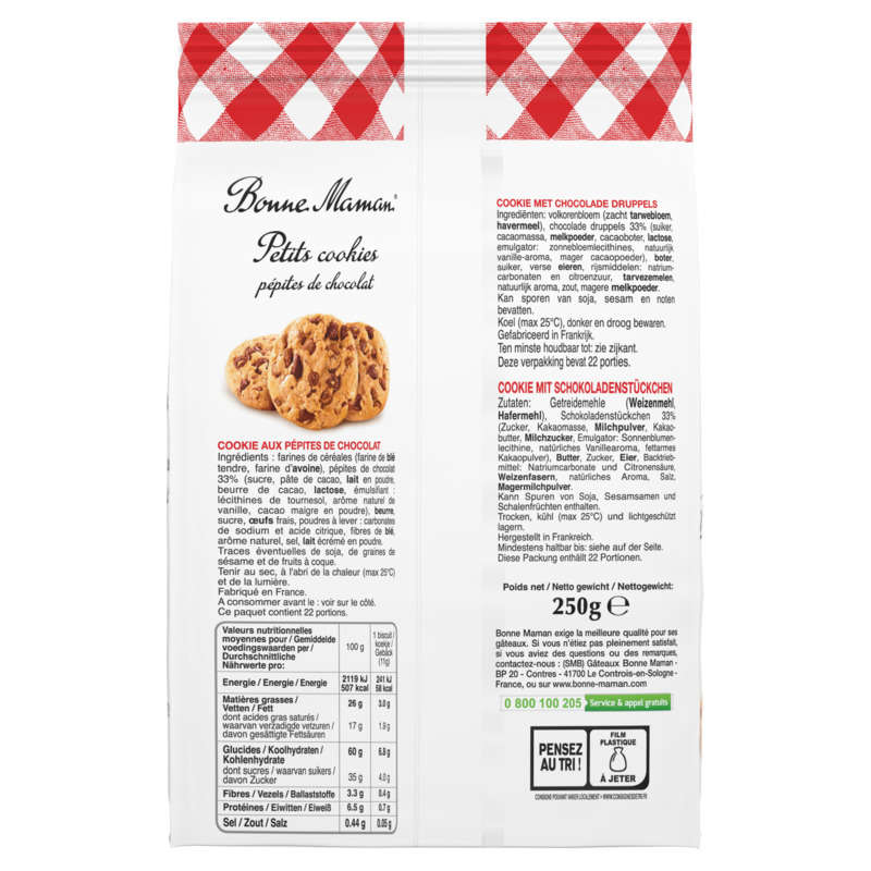 Bonne Maman Petits cookies 250g