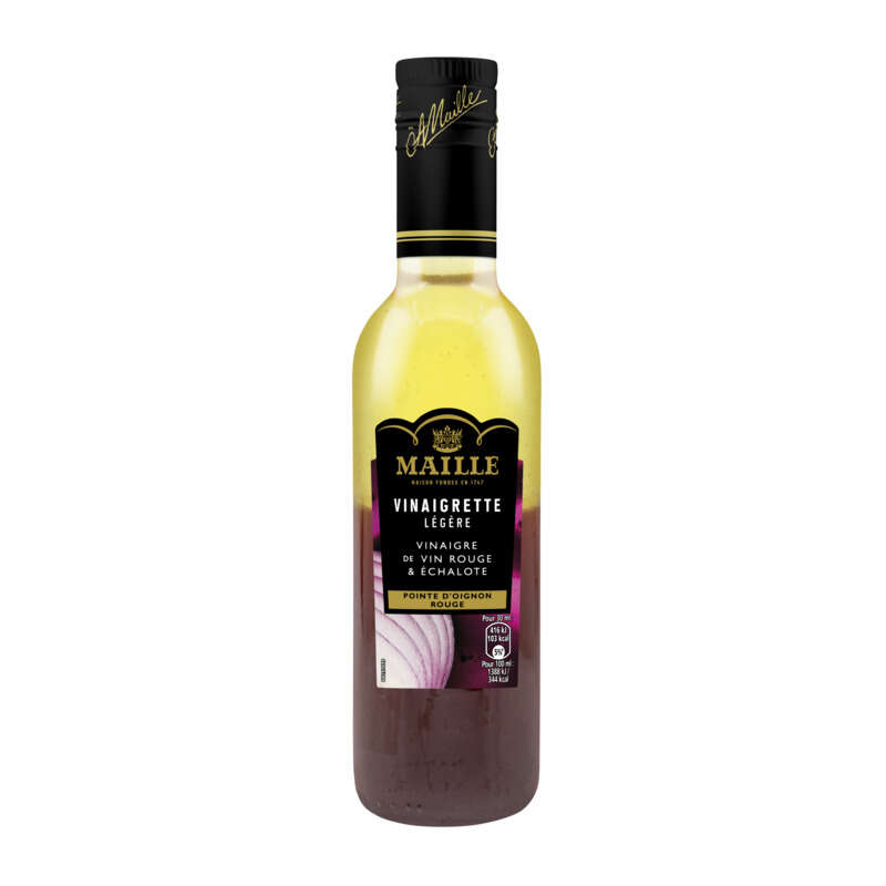 Maille Vinaigrette Légère Vinaigre de Vin Rouge & Échalotes 36cl