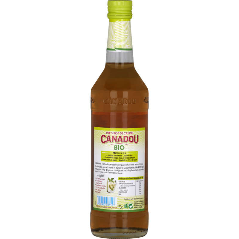 Sirop De Canne Bio Canadou 70cl