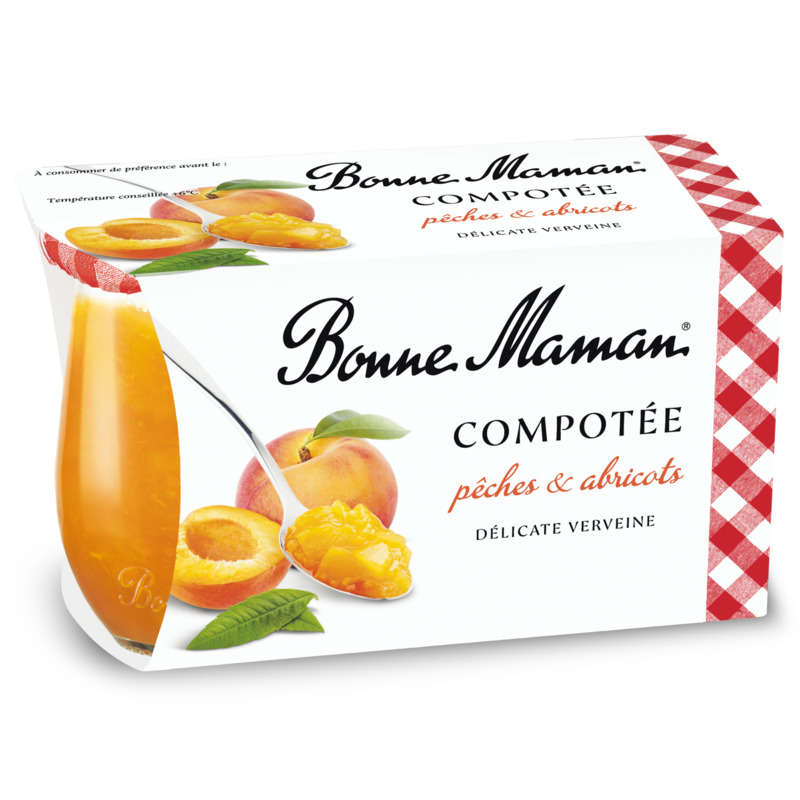 Bonne Maman Compotée Pêches & Abricots 2x130g