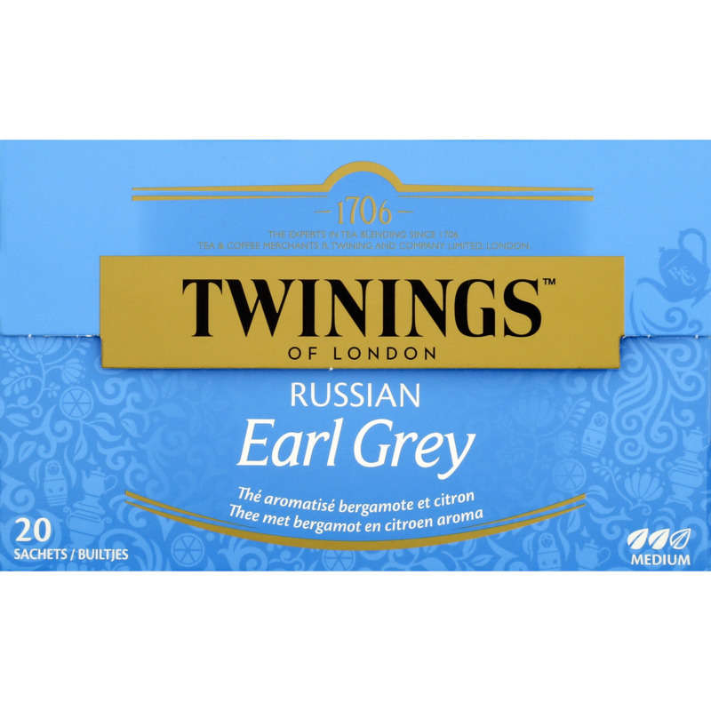 Twinings Thé Earl Grey Russian 20 Sachets 30g