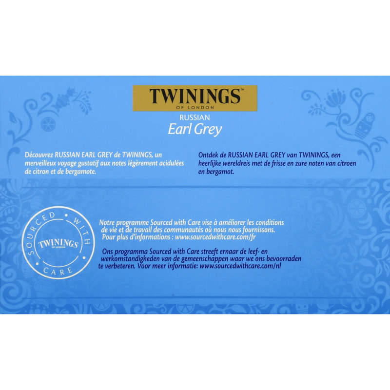 Twinings Thé Earl Grey Russian 20 Sachets 30g