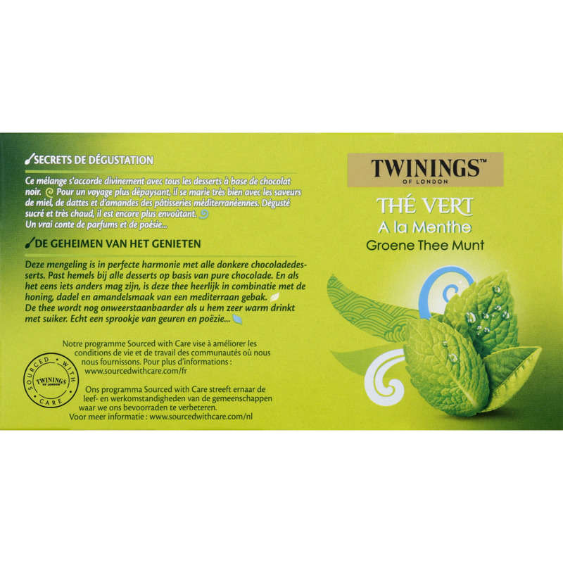 Twinings Thé Vert Menthe x25 Sachets 37,5g