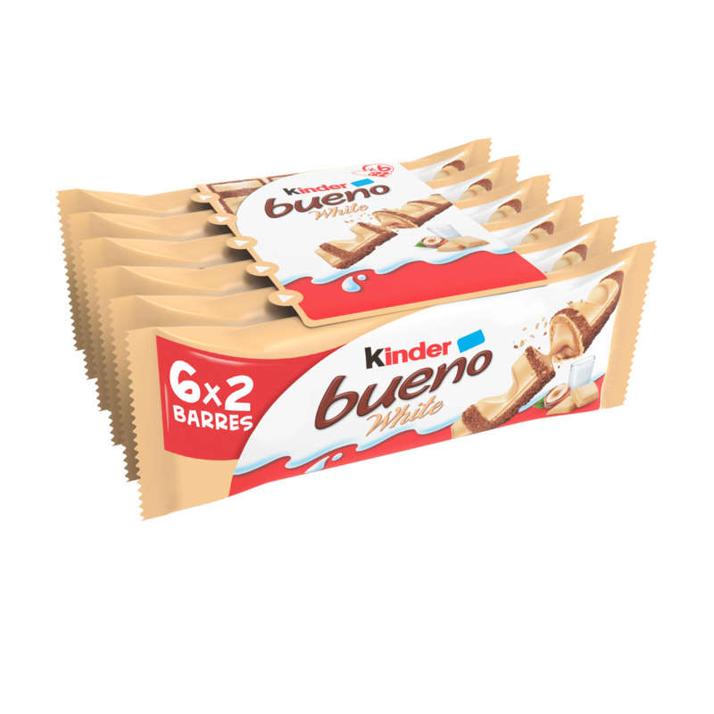 Kinder Bueno White Barre De Chocolat Blanc 234g