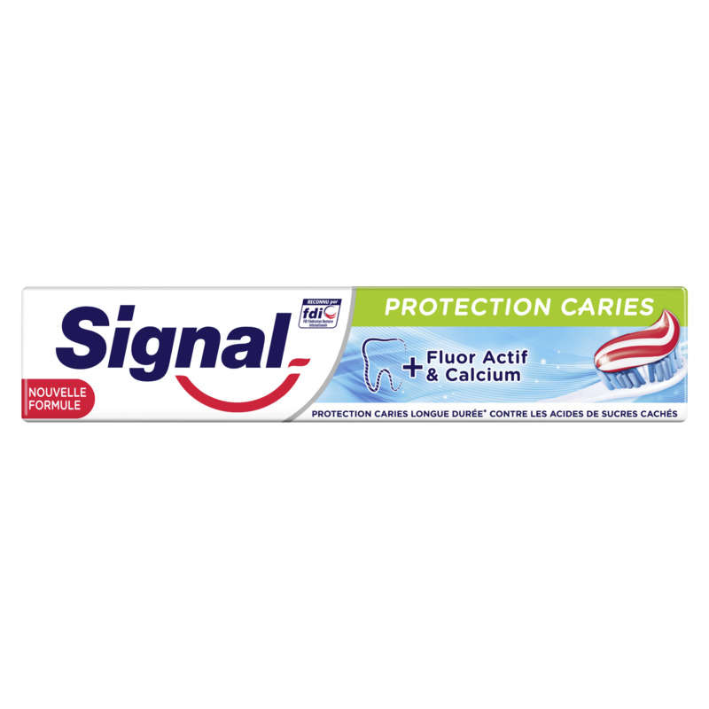 Signal Dentifrice Protection Caries calcium fluor actifs 75ml