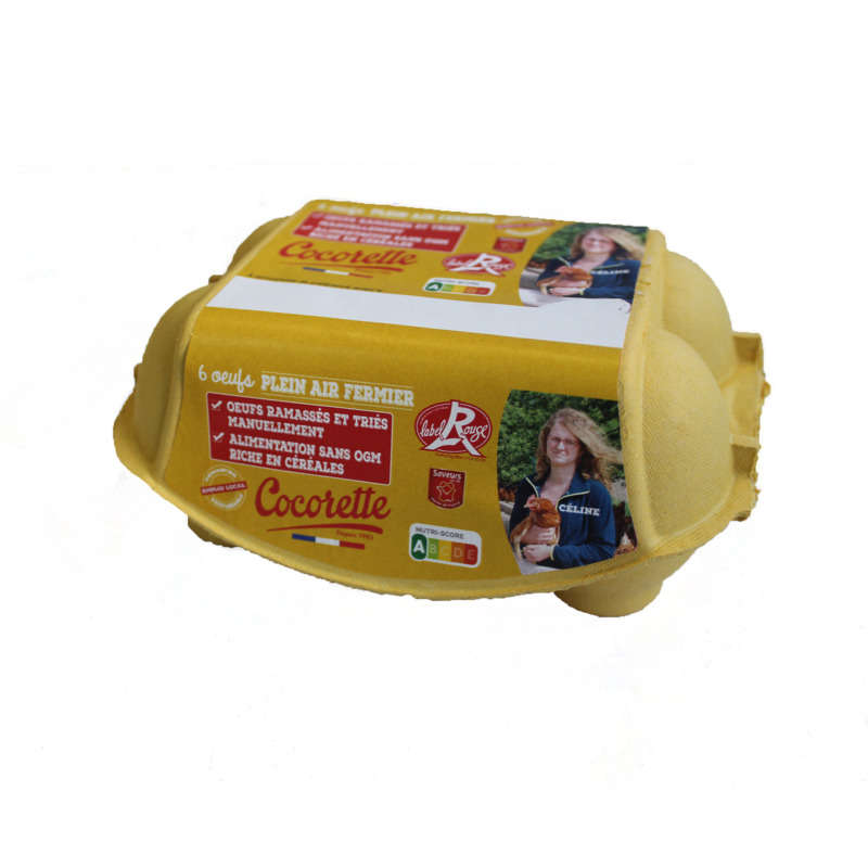 Cocorette Oeufs Fermier Label Rouge Gros X6
