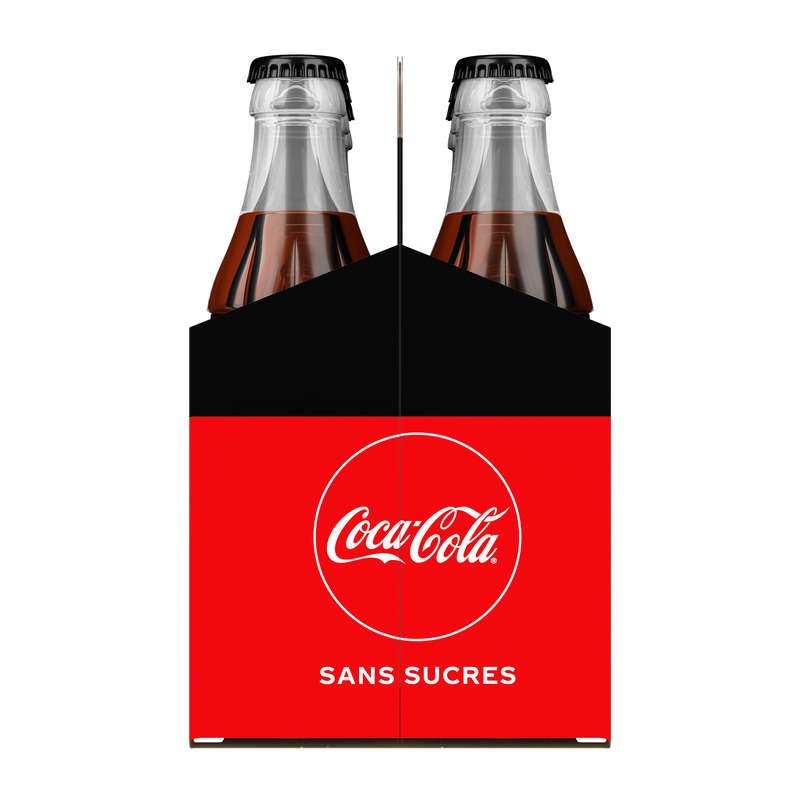 Coca-cola sans sucres bouteilles en verre 6x25cl