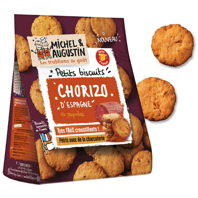 Michel & Augustin Petits Biscuits Chorizo 90g