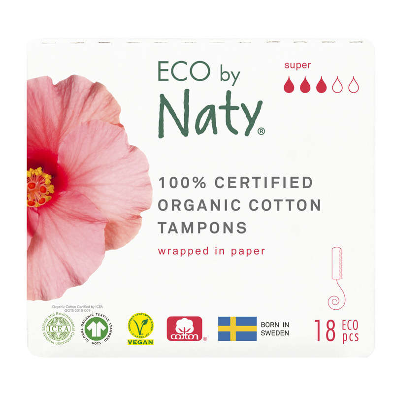 Eco By Naty Tampons Sans Applicateur Super x18