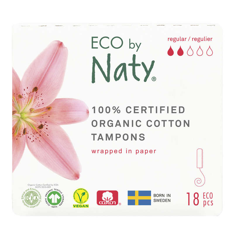 Eco By Naty Tampons Sans Applicateur Normal x18