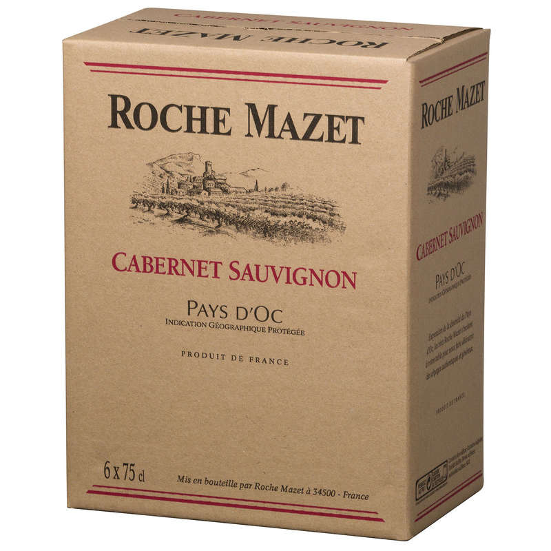 Roche Mazet Cabernet Sauvignon Vin De Pays D'Oc Rouge Igp 75cl