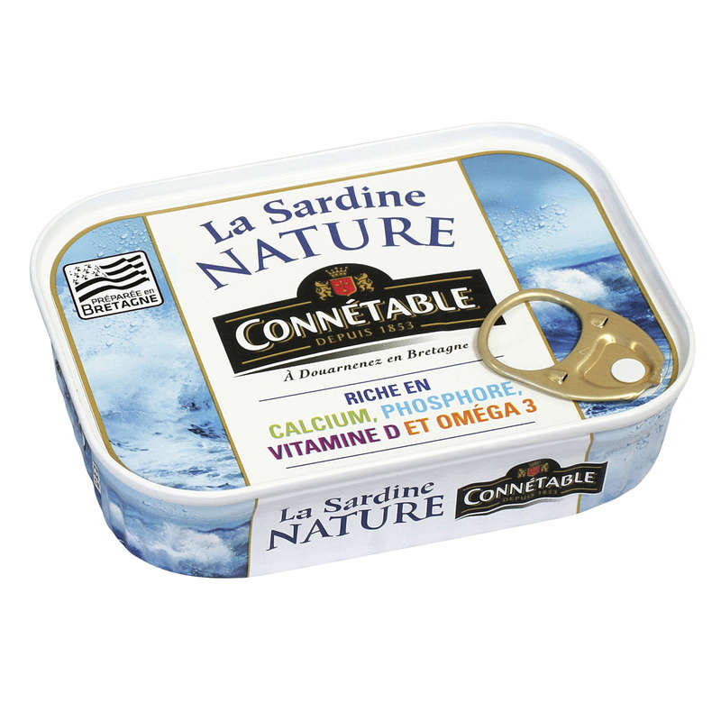 Connétable Sardine Nature 95g