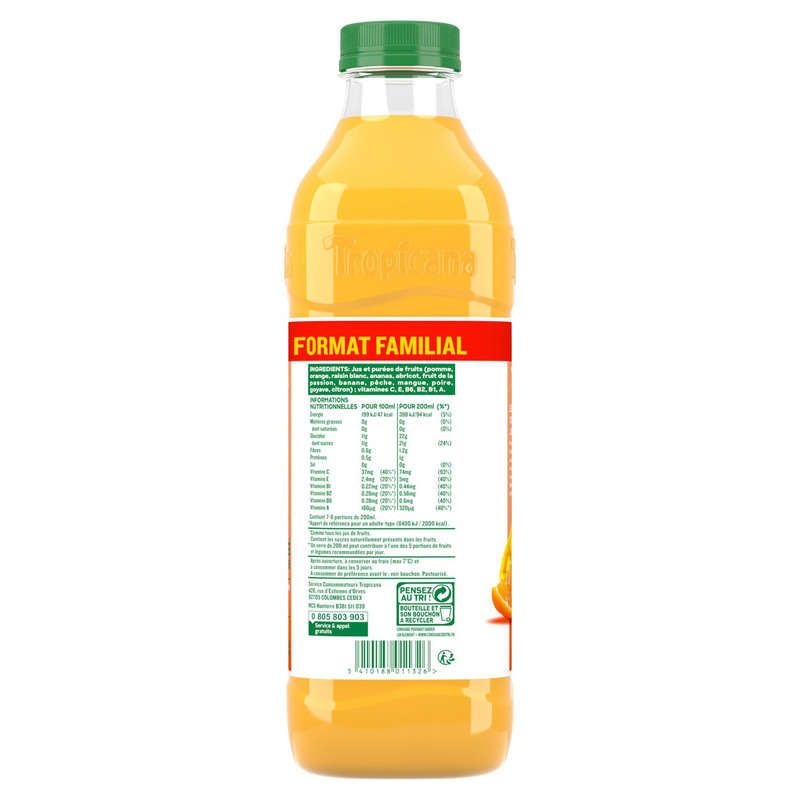 Tropicana Jus Multivitamines la Bouteille de 1,5L