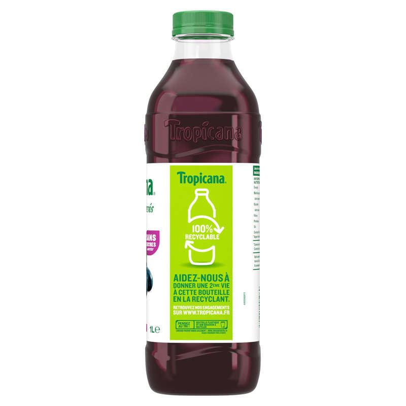 Tropicana Pur Jus de Raisin Pressé la Bouteille de 1L