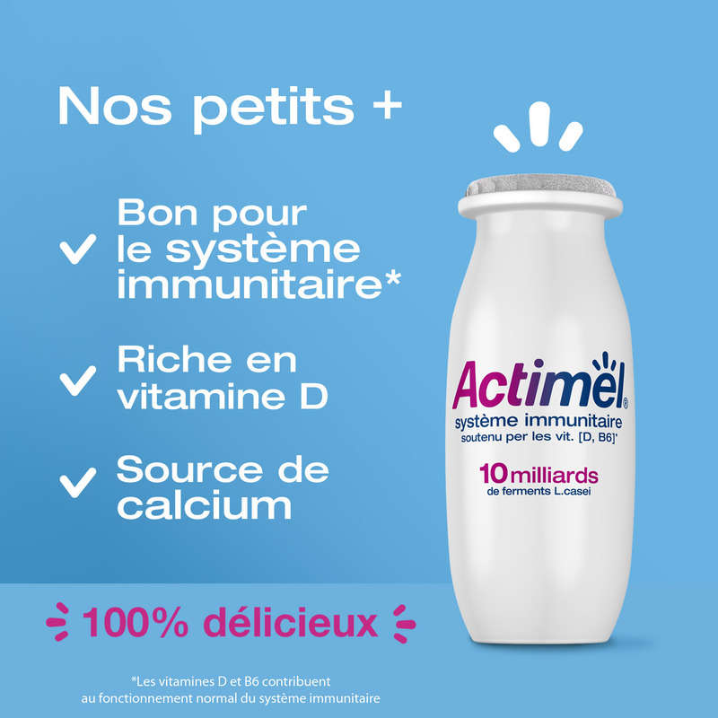 Actimel Yaourt À Boire Multifruits 8x100g