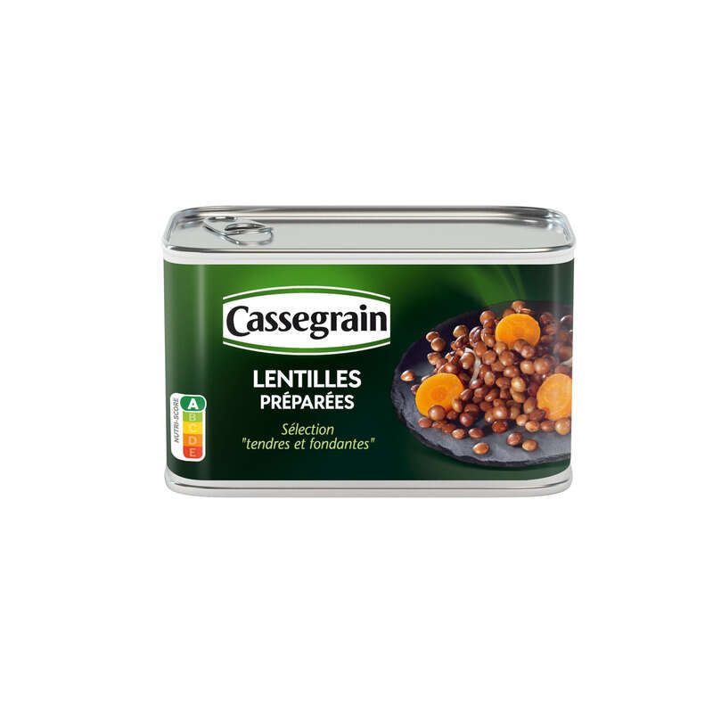 Cassegrain Lentilles Préparées Sélection Tendres Et Fondantes 265g