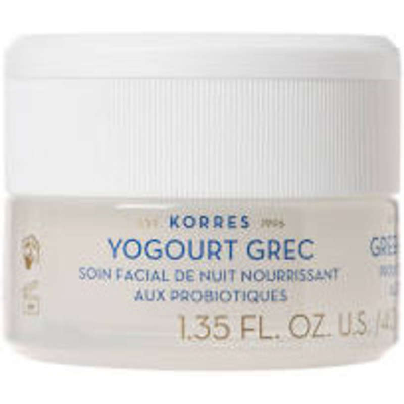 Korres Crème de Nuit Greek Yoghurt Nourrissante aux Probiotiques 40ml