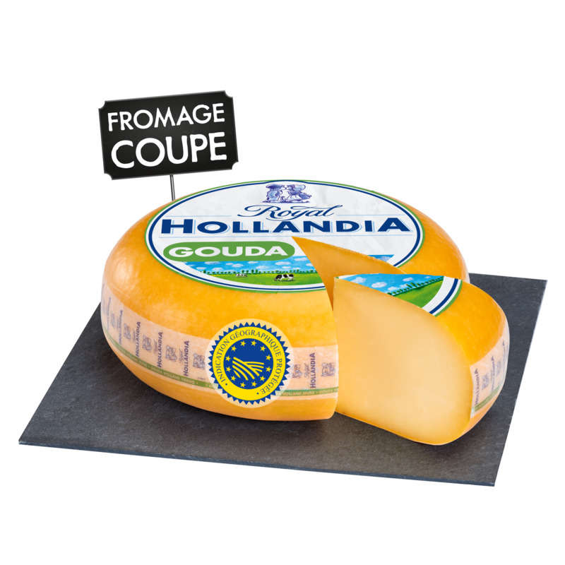 Royal Hollandia Gouda Jeune Igp Coupe Meule 31%MG 4,5kg