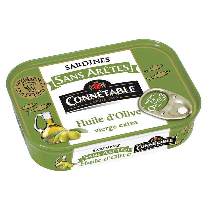 Connétable Sardines Sans Arêtes À L'Huile D'Olive 140g