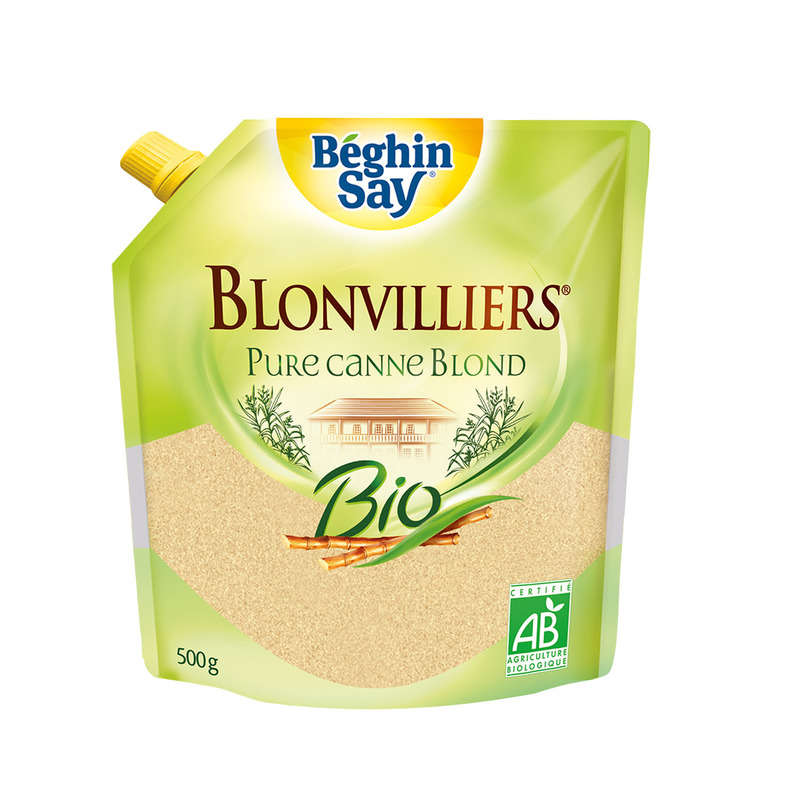 Blonvilliers sucre roux de canne bio le pack de 500g