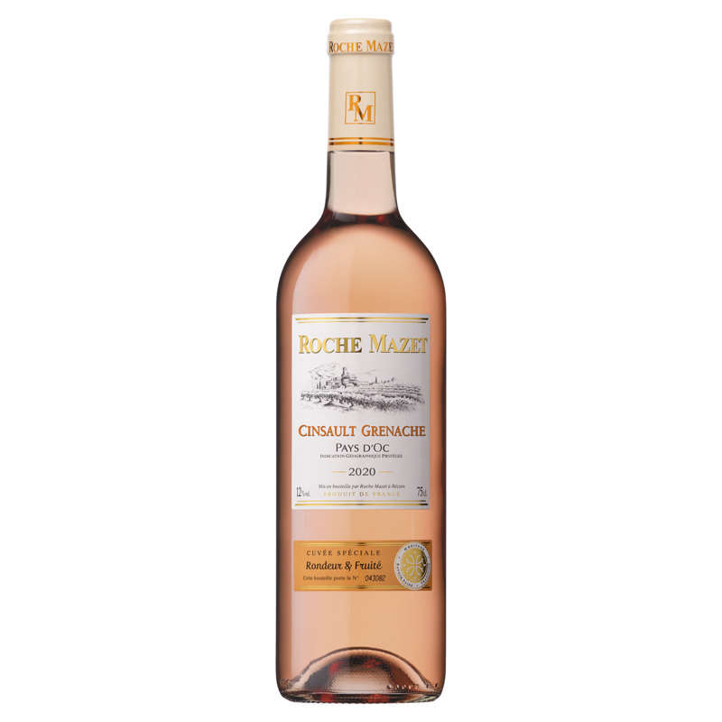 Roche Mazet Cinsault Grenache Vin de pays d'Oc Rosé Igp 75cl