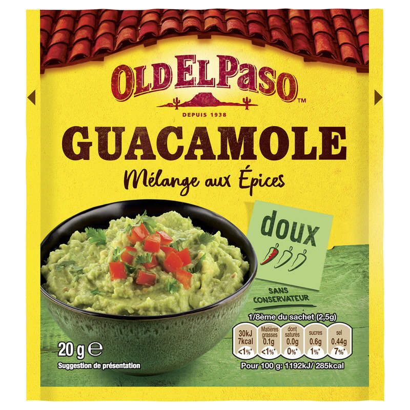 Old El Paso Mélange aux Epices pour Guacamole 20g