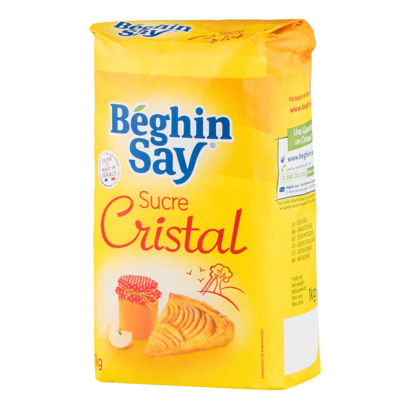 Beghin Say Sucre Cristal En Poudre 1kg