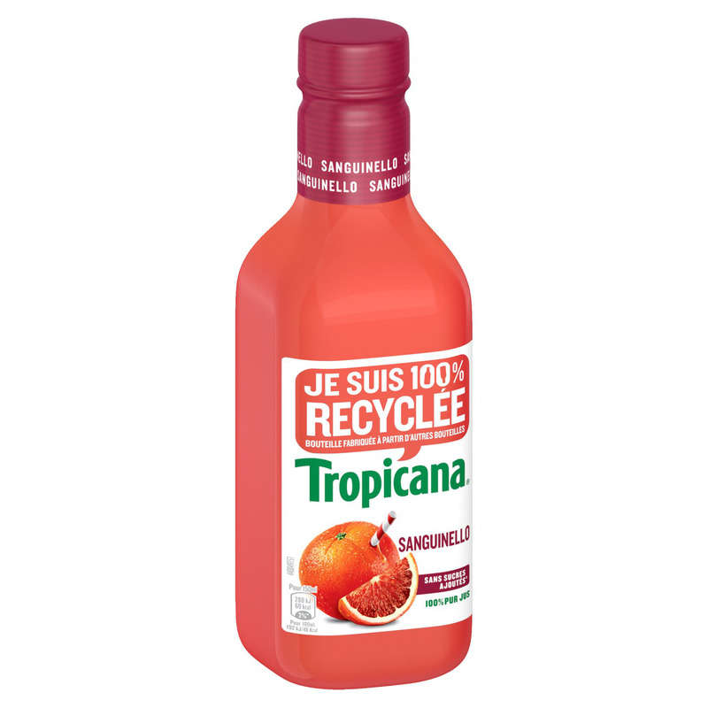 Tropicana Pur Jus Frais d'Orange Sanguinello la Bouteille de 90cl