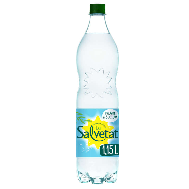 Salvetat Eau Naturellement Gazeuse 1,15 L