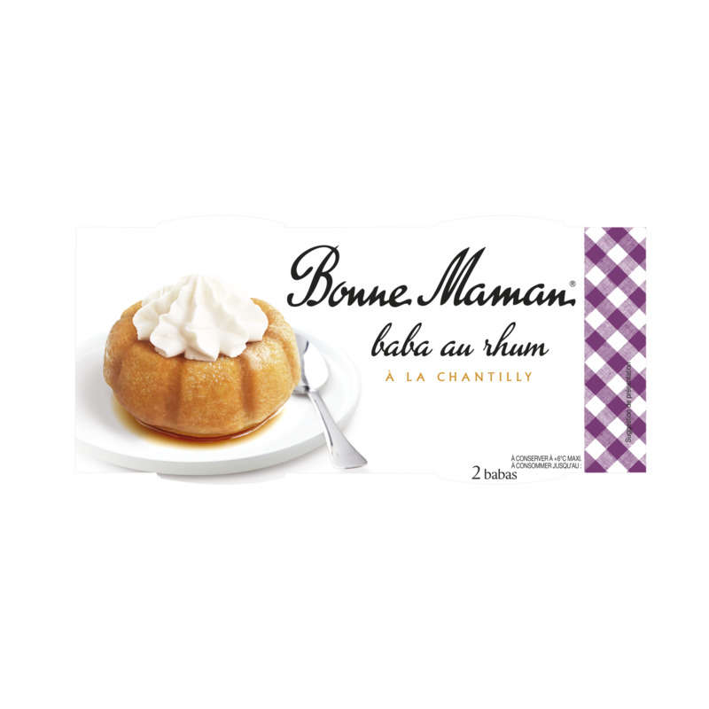 Bonne Maman Baba Au Rhum À La Chantilly 280g