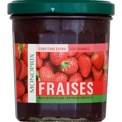 Monoprix confiture extra de fraises 370g