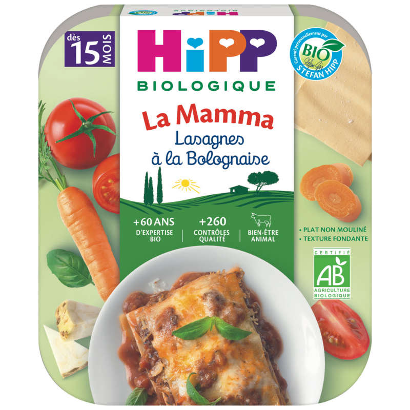 Hipp Biologique La mamma lasagnes à la bolognaise 250g