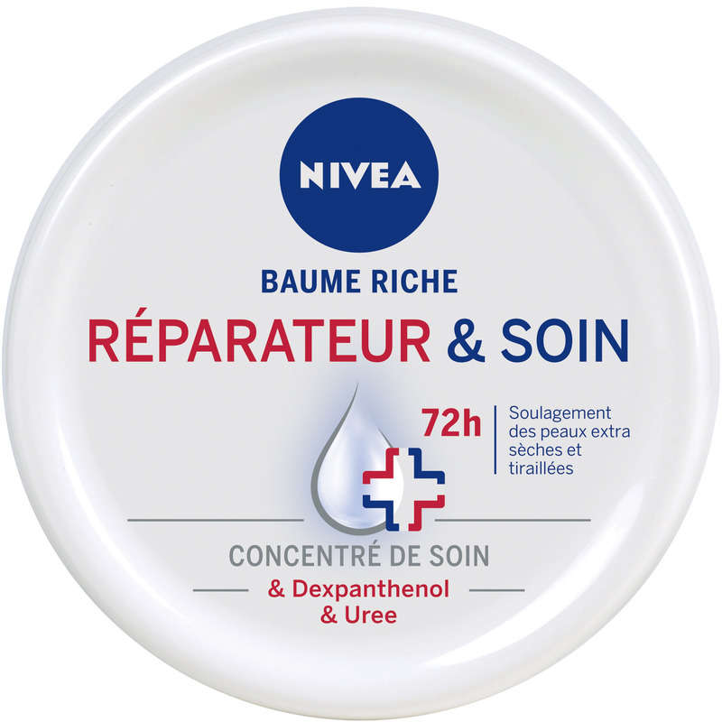 Nivea Baume Riche, Réparateur Et Soin, 48H, Peaux Desséchées Ou Abîmées 300ml