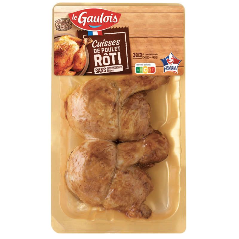 Le Gaulois Cuisses De Poulet Rôties Cuites 380g