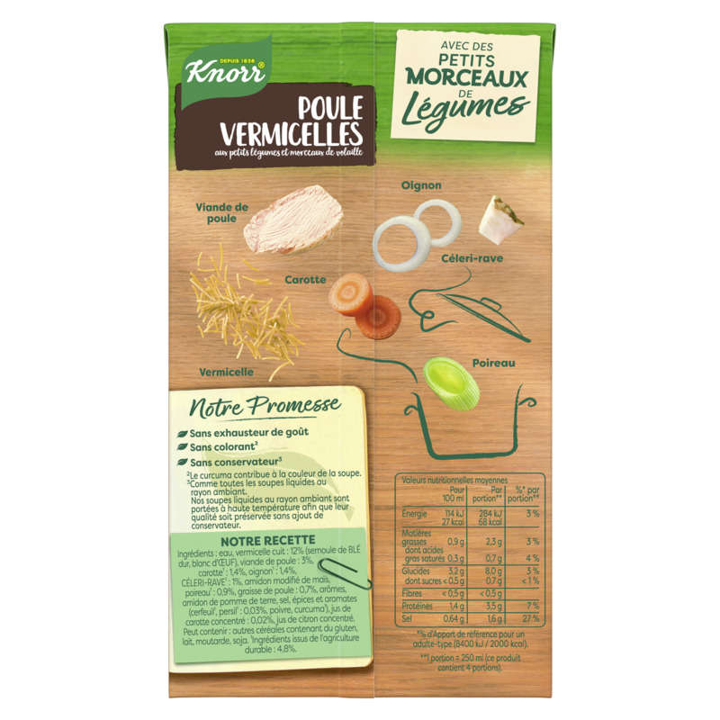 Knorr Soupe Saveurs D'Antan Poule Vermicelles 1L