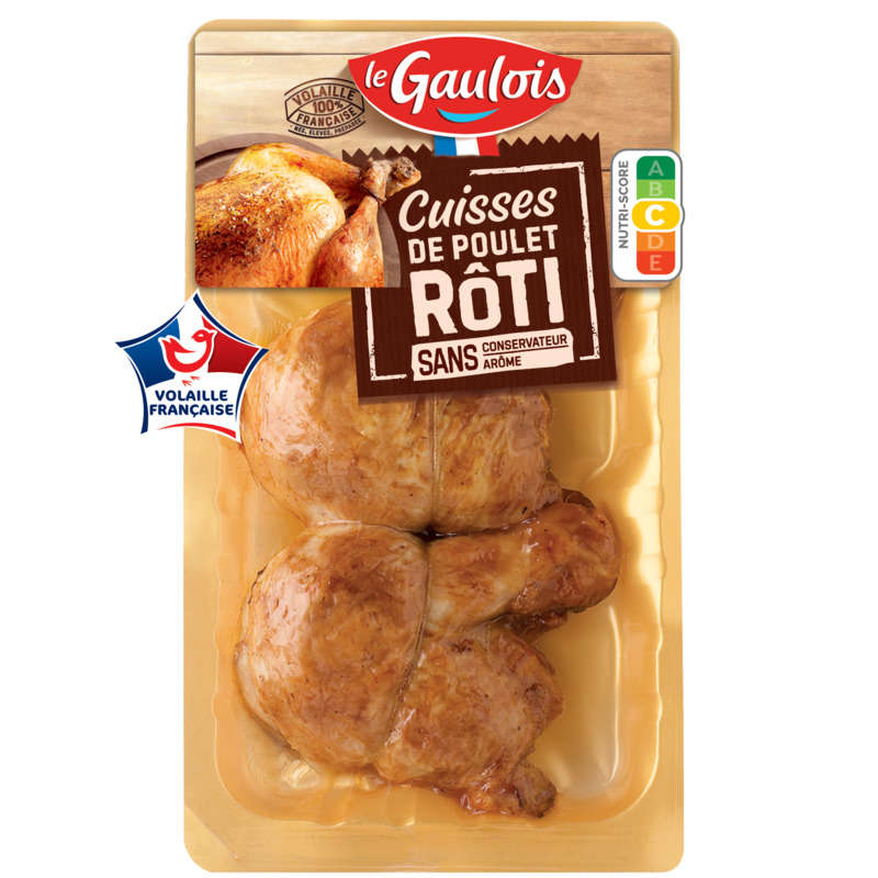 Le Gaulois Cuisses De Poulet Rôties Cuites 380g